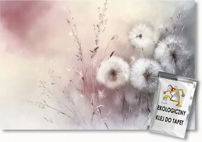 Fotótapéta Flizelina Boho Természet Rét Kert Fű Pitypang 350x250 ragasztó