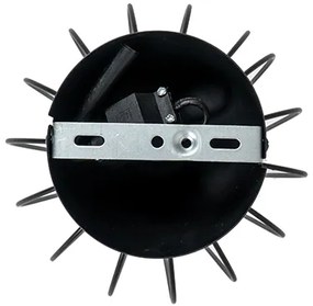 Modern mennyezeti lámpa fekete dróthálóval - Palica