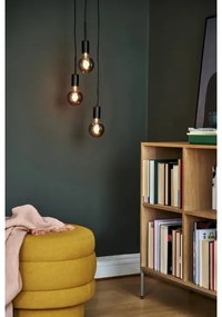 Nordlux - PACO kábeles függeszték 3xE27/25W/230V fekete