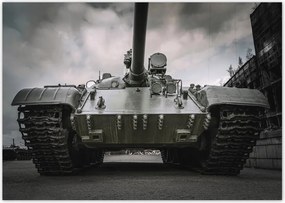 Poszterek A5 Szint Régi tank a háttérben törmelék