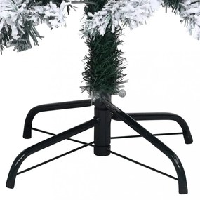 zöld PVC műkarácsonyfa hóval 240 cm