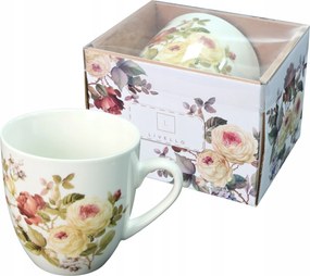 Livello porcelán bögre 1000 ML nagy teáscsésze rózsa füllel