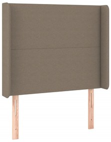 tópszínű szövet LED-es fejtámla 83x16x118/128 cm