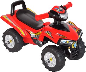 HOMCOM Gyermek Quad Játékautó Pedál Nélkül, Baba Verseny Stílusú Gyalogos Játék, Haranggal, Zenével és Fényszóróval 60x38x42cm | Aosom