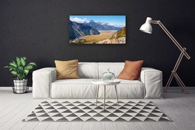 Vászonkép Mountain Valley Landscape 100x50 cm