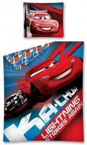 CARS piros gyermek ágyneműhuzat Ágyneműhuzat mérete: 80 x 80 cm | 135 x 200 cm