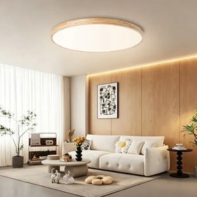 BRILAGI -LED dimmelhető lámpatest WOODLINE LED/128W/230V 3000-6000K tölgy átm. 100 cm+távirányító