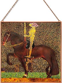 Gustav Klimt - Golden Knight üvegkép, falikép