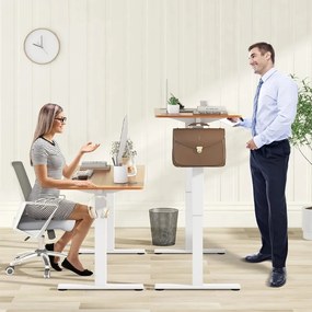 Elektromos, állítható magasságú íróasztal, 140x60 cm