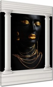 Vászonkép 50x70 Arany szemhéjak alatt