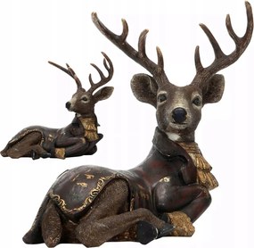 Szarvas Rénszarvas Figura Karácsonyi Dekoráció 39cm
