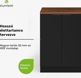 Blumfeldt WoodVista polcos állvány, Praktikus polcrendezés, Könnyen karbantartható anyagok, tárolóhely