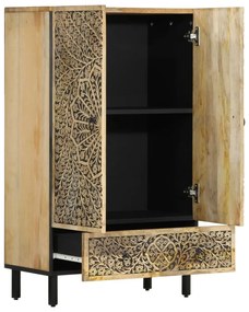 tömör mangófa magasszekrény 60 x 33 x 100 cm