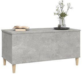 Betonszürke szerelt fa dohányzóasztal 90x44,5x45 cm