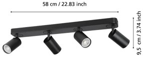 Eglo 900337 - LED RGBW Dimmelhető spotlámpa TELIMBELA-Z 4xGU10/4,9W/230V