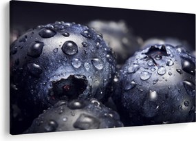 Vízcseppekkel ellátott gyümölcs képe (90x60 cm)