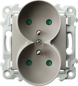 Dupla földelt aljzat Zafír Kasmír Bézs Ospel