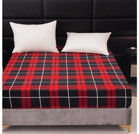 Mikroplüss lepedő ALBURY 200x200 cm piros