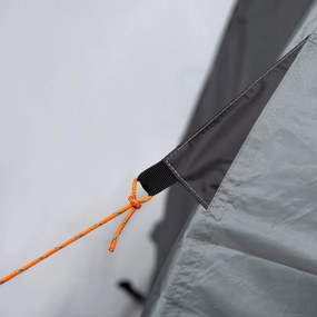 Outsunny 2-3 Személyes Vizesálló Könnyű Szellős Kupola Sátor, Könnyen Összeszerelhető, 2 Ajtó, Ablak, Méretei: 3,25L x 1,83W x 1,3H m, Üvegfibrid, Pol