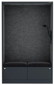 Sally 1150mm korpus Antracytowy - siedzisko Ciemnoszary