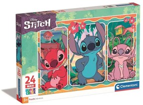 Disney Lilo és Stitch, A csillagkutya Evile 24 db-os maxi puzzle Clementoni