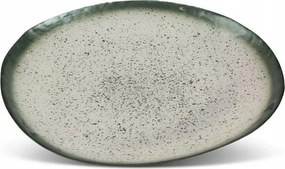 Patera 27x27x3 Monte zöld művészi üveg