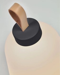 Fehér műanyag LED dimmelhető asztali lámpa (magasság 24 cm) Udiya – Kave Home