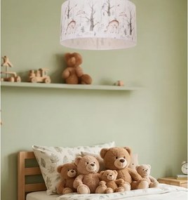 Gyermek mennyezeti lámpa KIDS ROOM 1x E27/60W/230V, átmérő 40 cm, állatfigurás