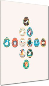 Vászonkép 80x120 Húsvéti húsvéti tojások