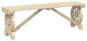 tömör fenyőfa kerti pad 115 cm