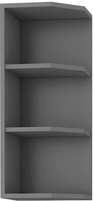 Felső konyhai polc Scarmi 30 G-72 ZAK (Antracit + Herringbone scandi). 1049740