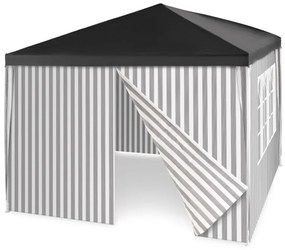 GARTHEN Kerti sátor 3 x 3 m + 4 oldalfal antracit
