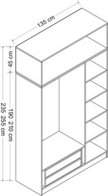 Minar 3 Kapak 2 Çekmece 255 - Anthracite