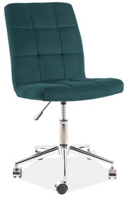 Irodai szék Q-020 zöld bársony 78
