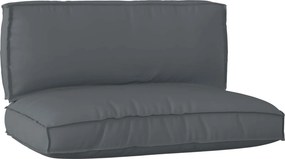 vidaXL Raklap párna készlet 2 pcs Antracit Oxford Szövet