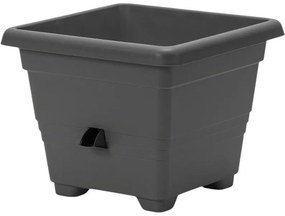 Plastia Bergamot Önöntöző virágtartó35 x 35 cm, szürke, 35 x 35 cm