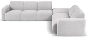 Világosszürke buklé sarokkanapé (jobb oldali) Molino – Micadoni Home