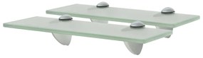 2 db lebegő üvegpolc 30 x 10 cm 8 mm