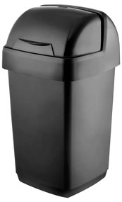 Roll Top fekete szemetes, 22,5 x 23 x 42,5 cm - Addis
