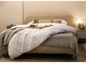 Franciaágy 180 cm Octave 180B (ágyráccsal) (bézs + arany). Akció -15%. 1099935