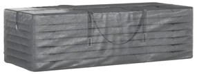 2 db fekete polietilén kerti párnatároló zsák 135x40x55 cm