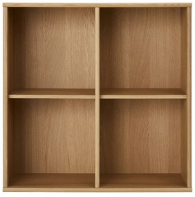 Natúr színű függő könyvespolc tölgyfa dekorral 70x70 cm Mistral – Hammel Furniture