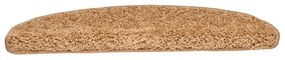 10 db bézs, félkör alakú lépcsőszőnyeg 65 x 21 x 4 cm, nagy