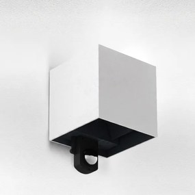 Brilagi - LED kültéri fali lámpatest érzékelővel CUBE LED/6W/230V szürke IP65