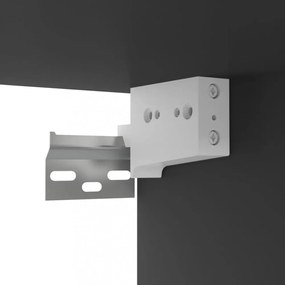 fekete szerelt fa függő TV-szekrény 100 x 30 x 26,5 cm