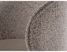 Bézs bársony fotel Inez – Micadoni