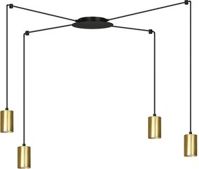 Emibig modern függeszték traker fekete arany emi526/4
