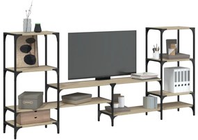 sonoma tölgyszínű szerelt fa TV-szekrény 206,5x28,5x95 cm
