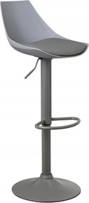 Hoker Állítható Bőr Fém Étkező Bárszék Szürke 104 cm