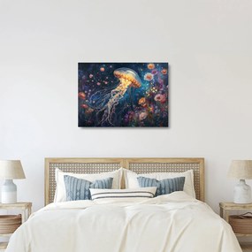 Üveg kép - Varázslatos medúza (70x50 cm)